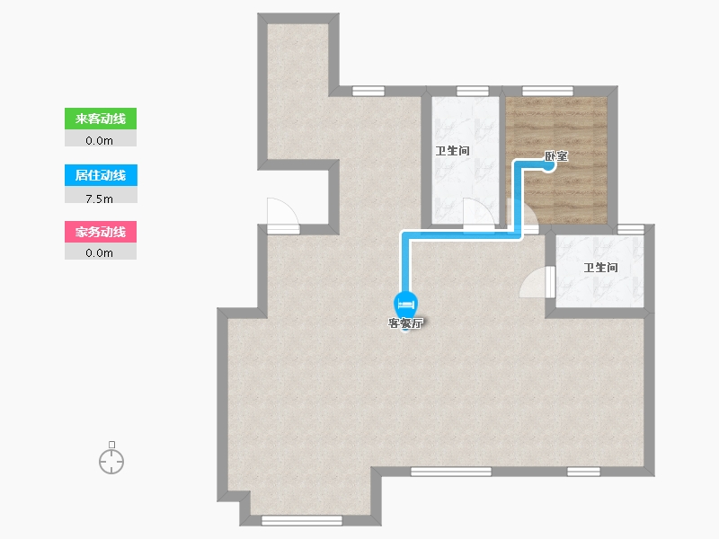 江苏省-苏州市-合兴花苑-112.00-户型库-动静线