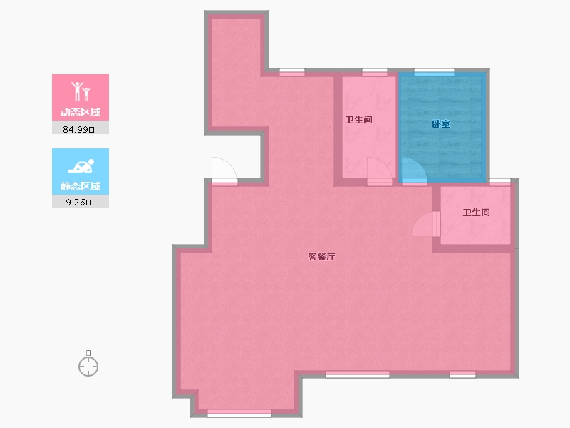 江苏省-苏州市-合兴花苑-112.00-户型库-动静分区