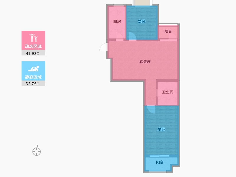 山东省-青岛市-大都汇-70.40-户型库-动静分区