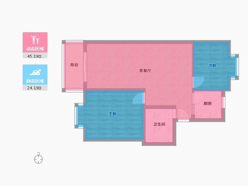 福建省-福州市-湖前兰庭-60.00-户型库-动静分区