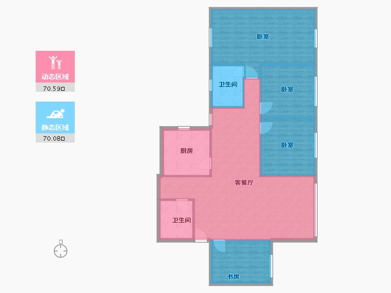 重庆-重庆市-林进小区-130.00-户型库-动静分区