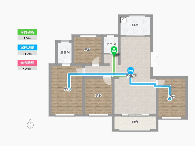 河北省-衡水市-中通御府-106.00-户型库-动静线