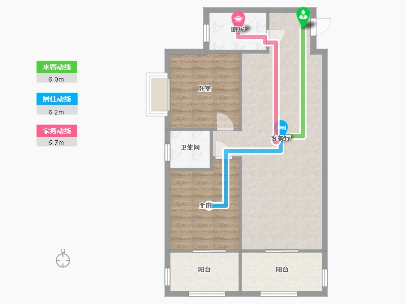 陕西省-西安市-八水御源-75.59-户型库-动静线