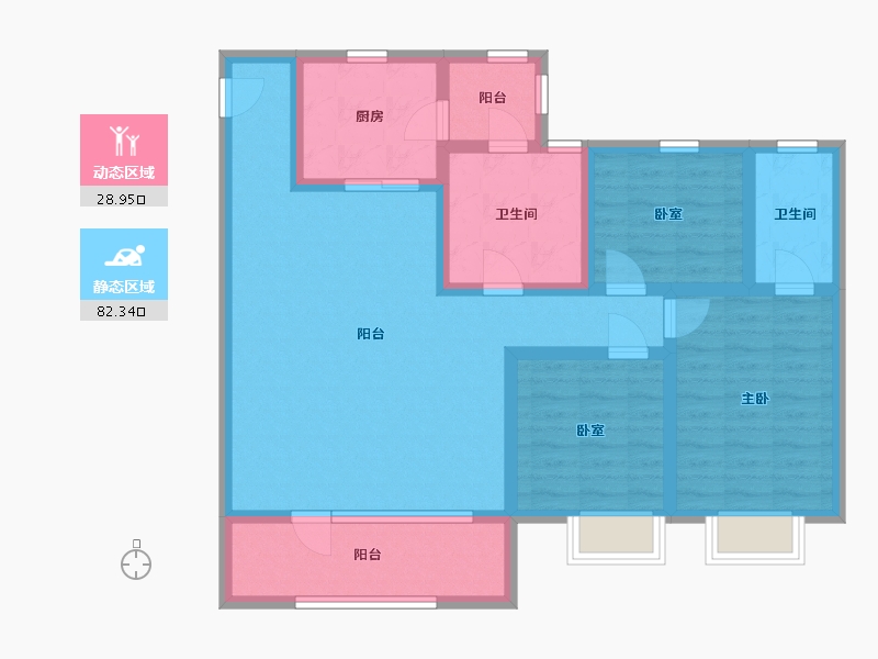 山东省-青岛市-天珺-112.00-户型库-动静分区