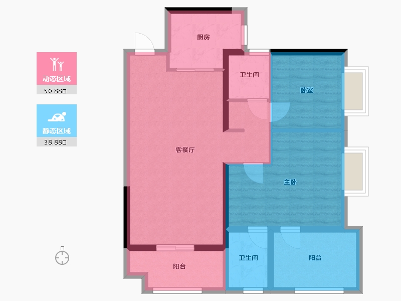 广东省-惠州市-利德悦府-80.00-户型库-动静分区