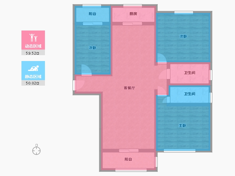 山东省-枣庄市-三盛星尚城-102.40-户型库-动静分区