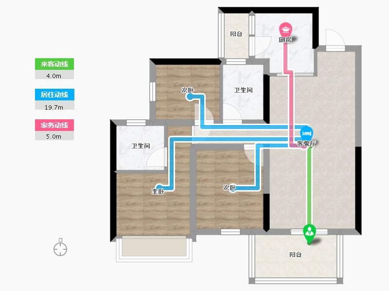 广西壮族自治区-南宁市-融创融公馆-79.06-户型库-动静线