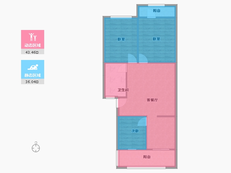 山西省-临汾市-福源小区-102.00-户型库-动静分区