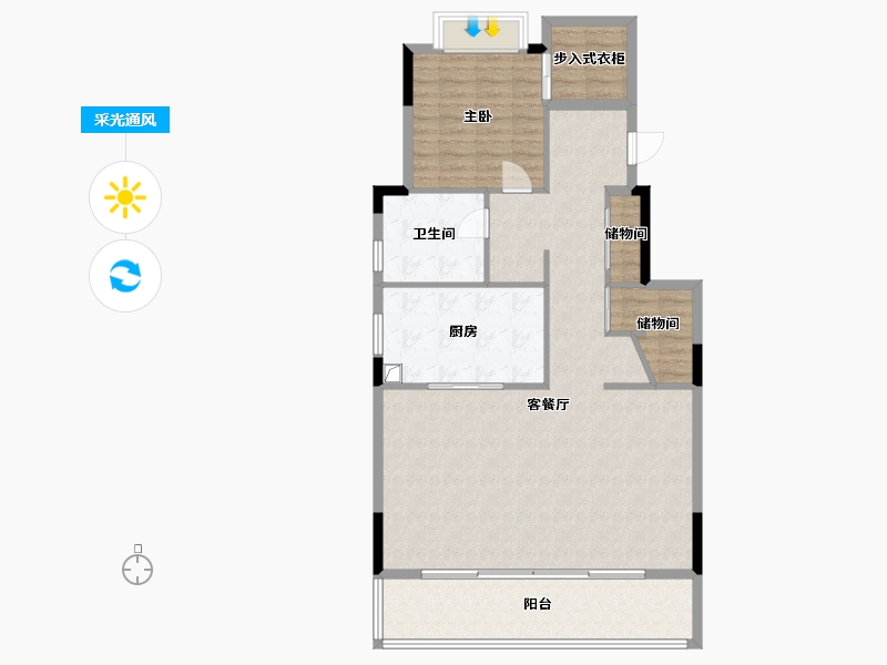 湖北省-武汉市-禹州新希望雍禧兰台-112.30-户型库-采光通风