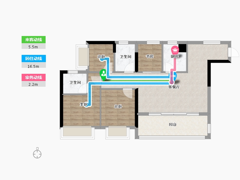 重庆-重庆市-新希望d10-77.00-户型库-动静线