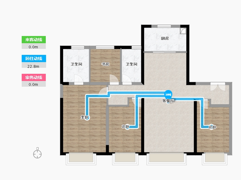 山西省-太原市-紫云府-125.00-户型库-动静线