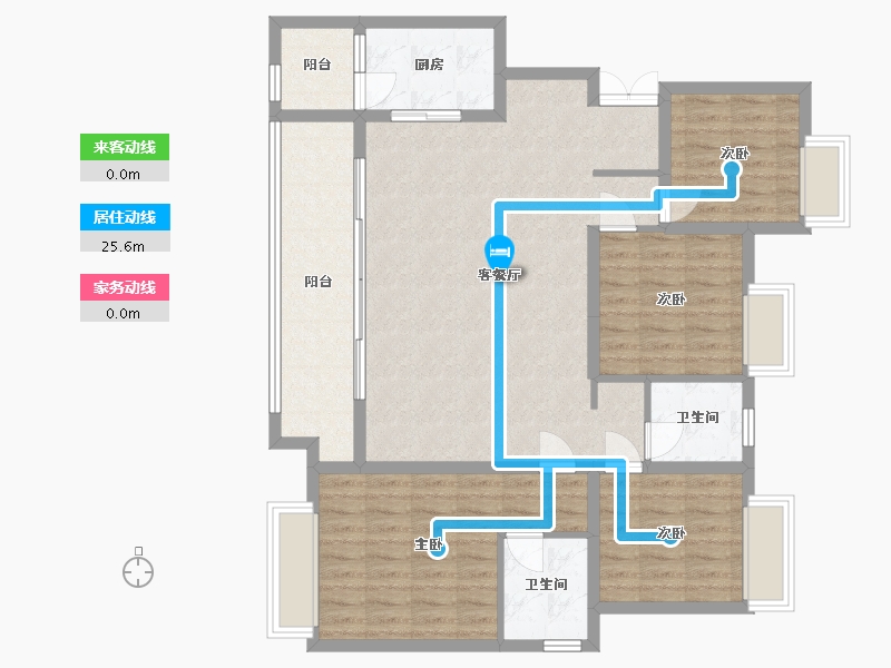 重庆-重庆市-中交漫山-80.00-户型库-动静线