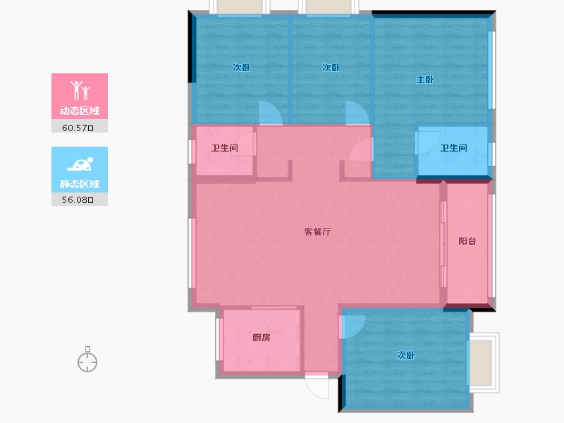 广西壮族自治区-百色市-阳光峻景-140.19-户型库-动静分区