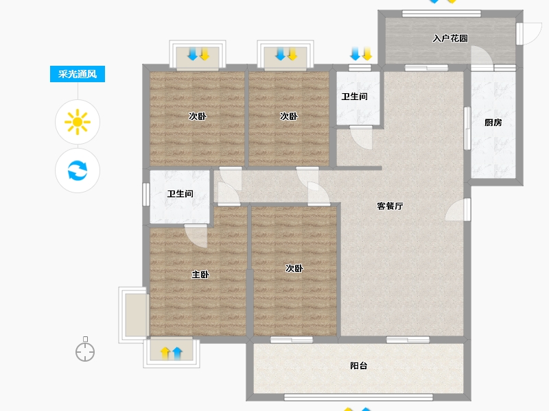 广东省-肇庆市-江南城-124.43-户型库-采光通风