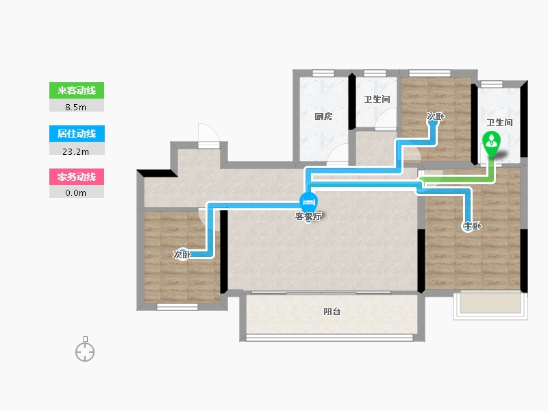 四川省-成都市-中铁城颐湖题院-92.02-户型库-动静线