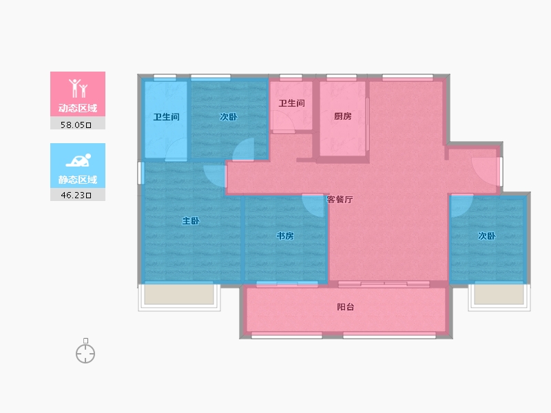 山东省-潍坊市-于河上府-94.79-户型库-动静分区