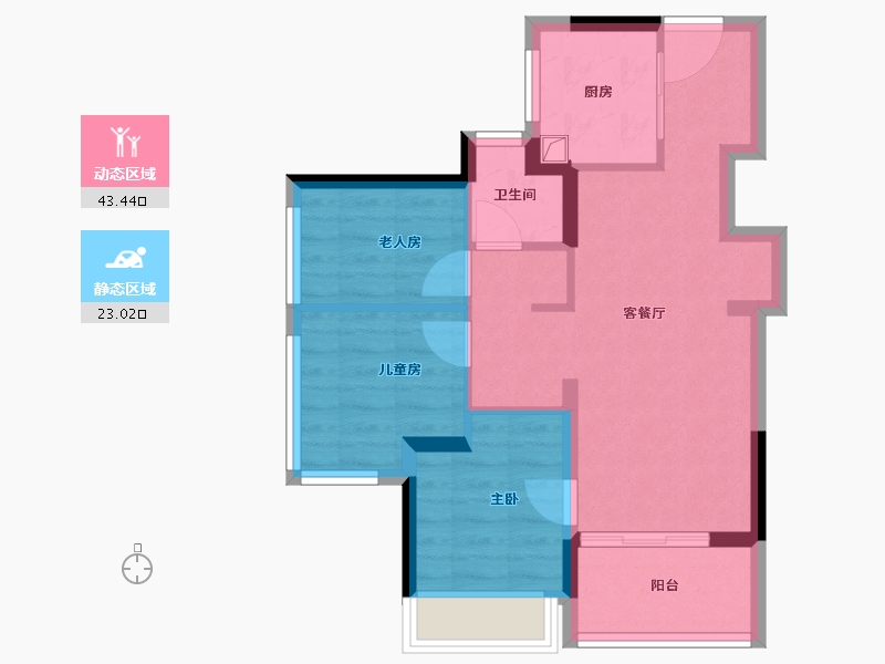 广东省-深圳市-万科未来之光-58.56-户型库-动静分区