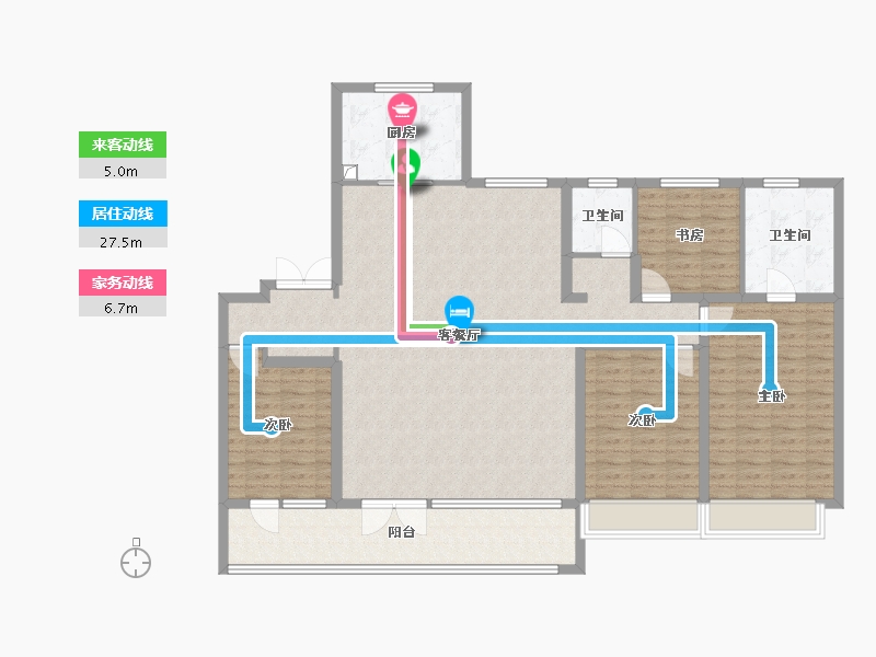 山东省-枣庄市-文昌嘉苑-一期-145.60-户型库-动静线