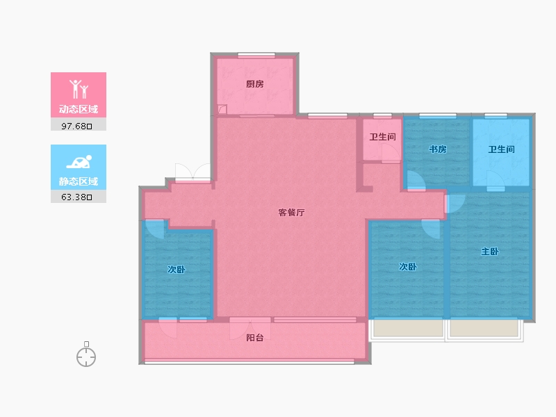 山东省-枣庄市-文昌嘉苑-一期-145.60-户型库-动静分区