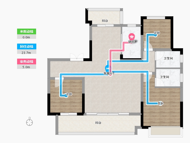 河南省-南阳市-建业森林半岛4期·天悦-108.00-户型库-动静线