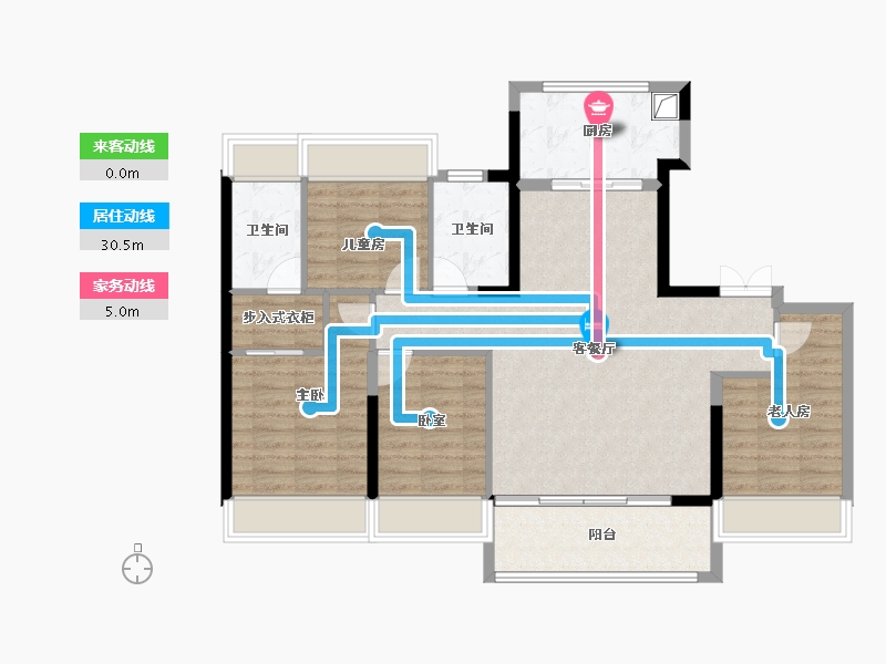 广东省-深圳市-万科未来之光-100.55-户型库-动静线