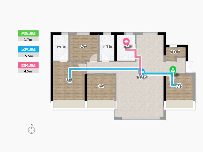 甘肃省-兰州市-兰州万达城-99.24-户型库-动静线