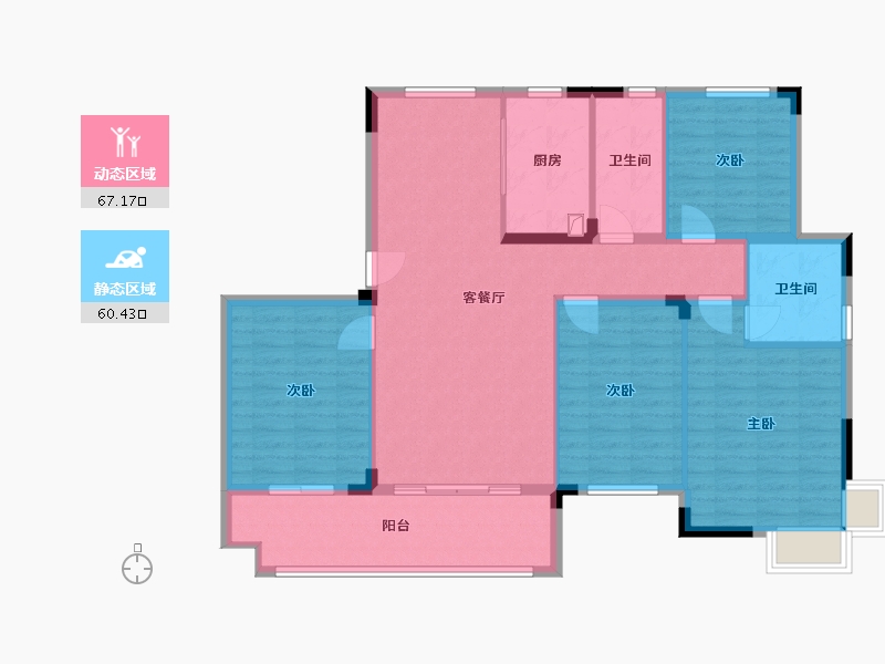 江西省-吉安市-东投金麟府-116.00-户型库-动静分区