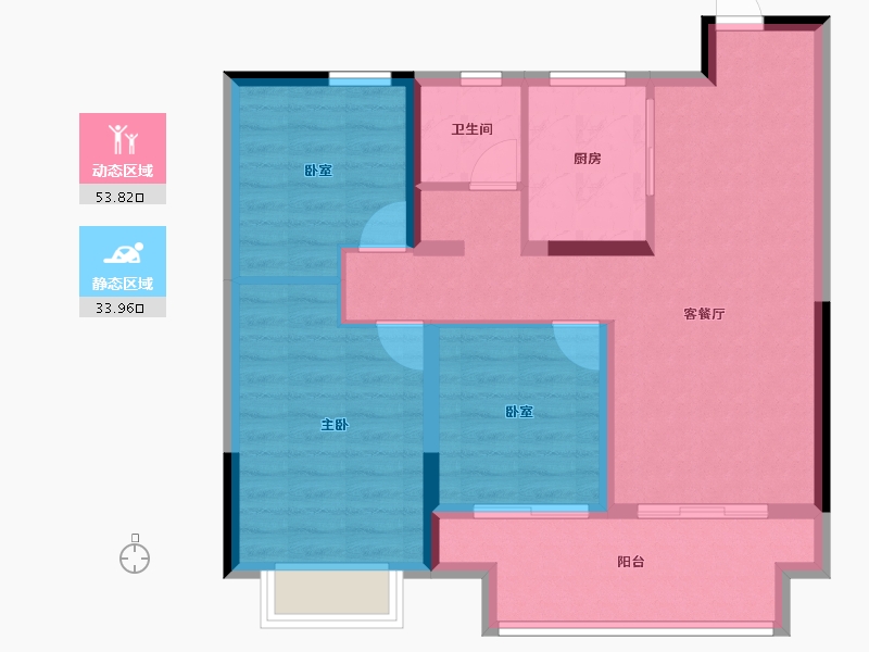 江苏省-常州市-半岛观澜-78.40-户型库-动静分区