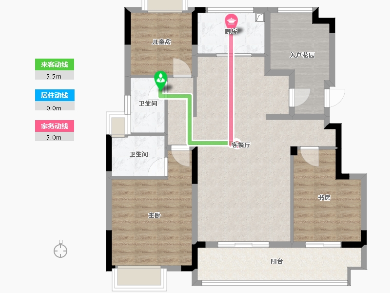 江西省-上饶市-新旅明樾府-97.00-户型库-动静线