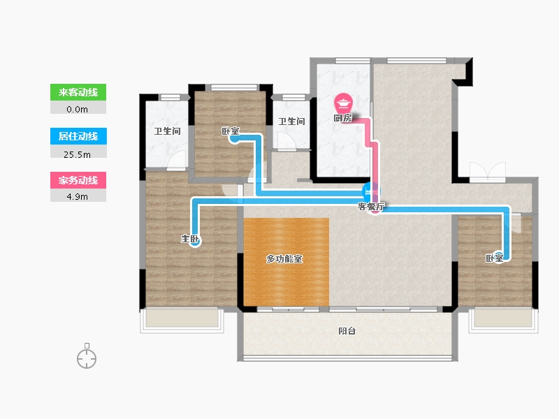 安徽省-宿州市-青山文园-143.81-户型库-动静线