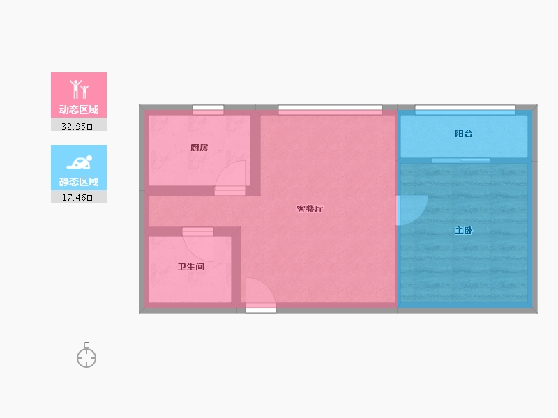 湖北省-武汉市-赛博园-51.00-户型库-动静分区