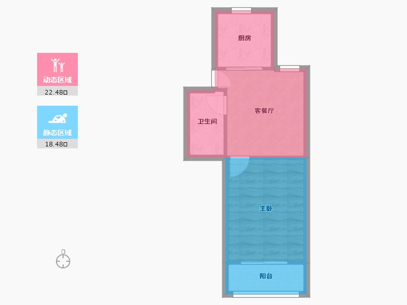 上海-上海市-虹福小区-40.16-户型库-动静分区