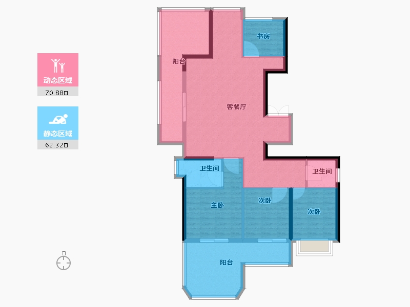 福建省-福州市-中建元亨府-120.01-户型库-动静分区