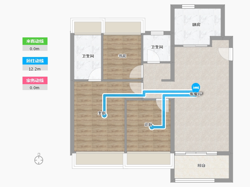 上海-上海市-建发熙和府-79.00-户型库-动静线