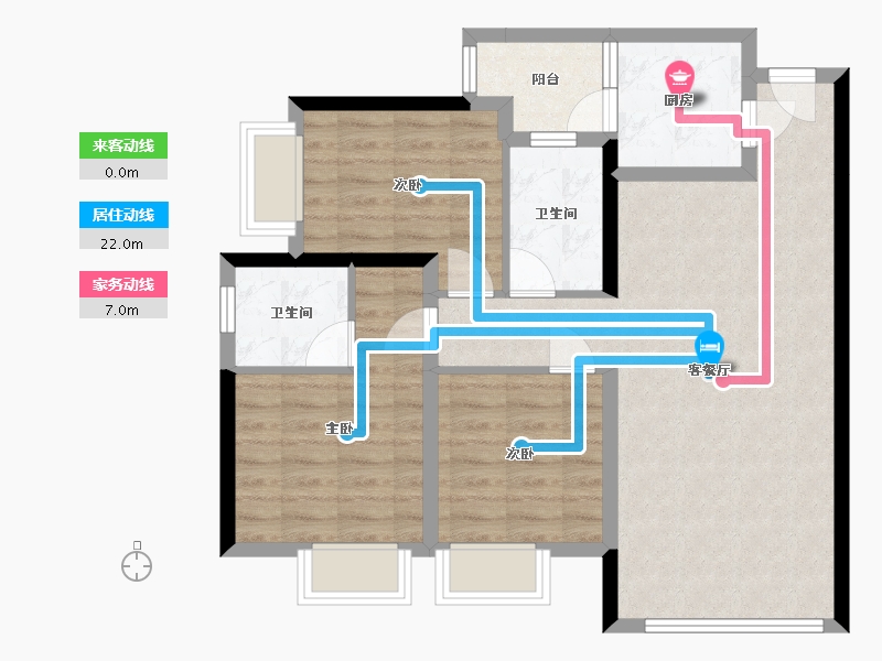 四川省-成都市-十里风和-87.00-户型库-动静线