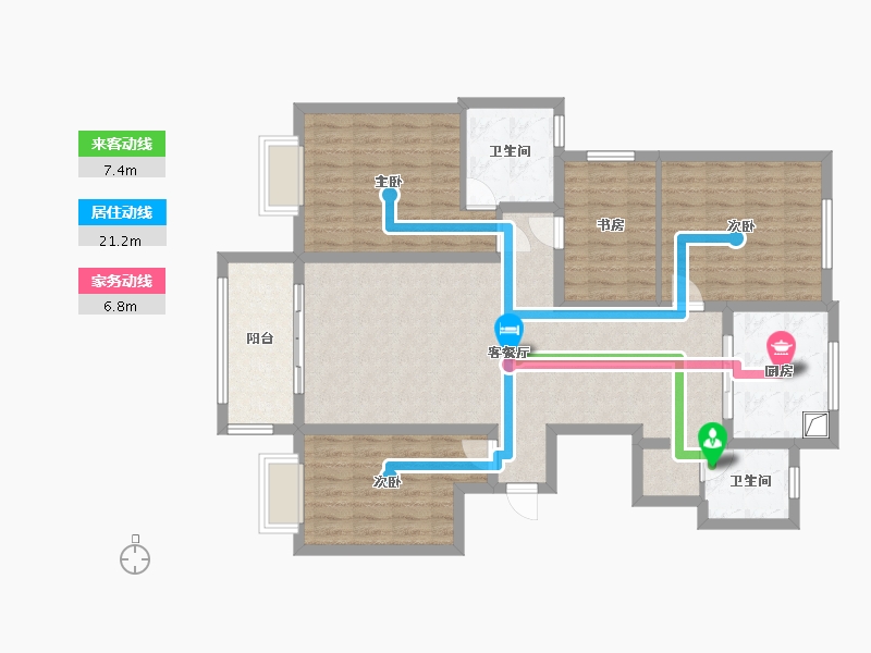 山东省-临沂市-鲁邦华府-112.00-户型库-动静线