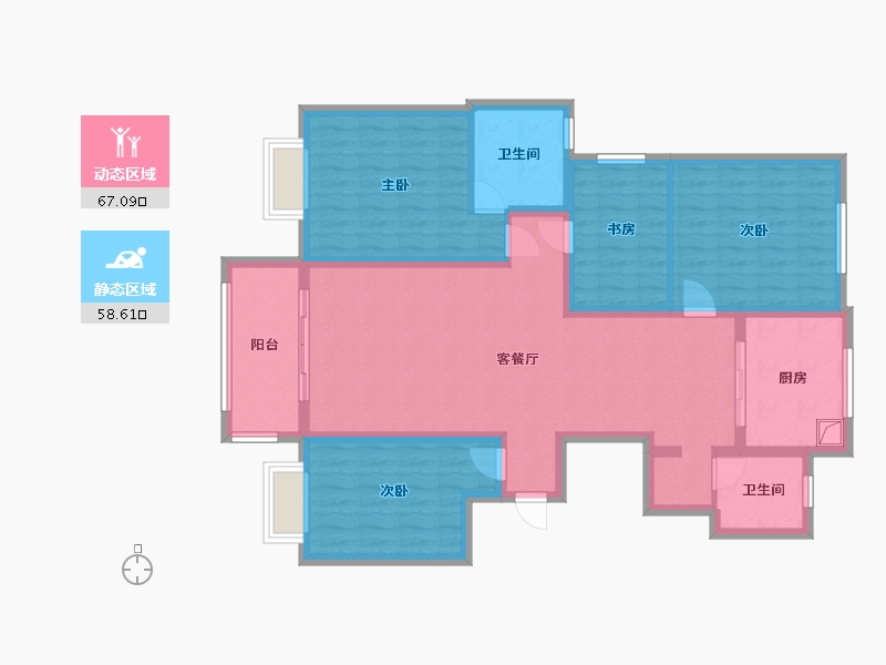 山东省-临沂市-鲁邦华府-112.00-户型库-动静分区