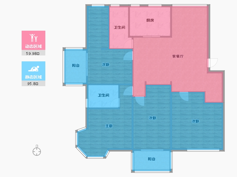 福建省-福州市-融信第一城2期-204.00-户型库-动静分区