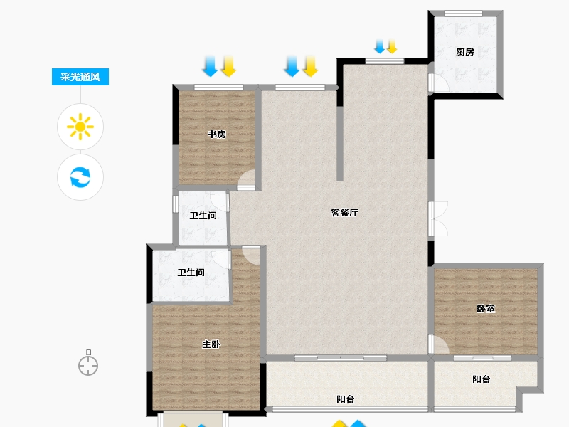 湖北省-恩施土家族苗族自治州-清江新城-184.18-户型库-采光通风