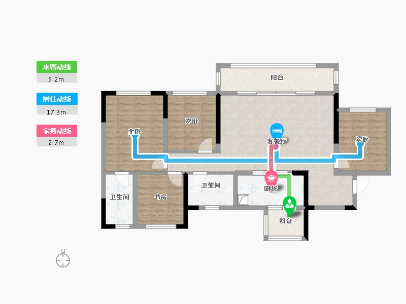 四川省-成都市-中国铁建新川樾-106.01-户型库-动静线