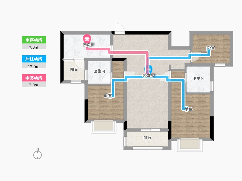 四川省-成都市-保利云上-79.34-户型库-动静线