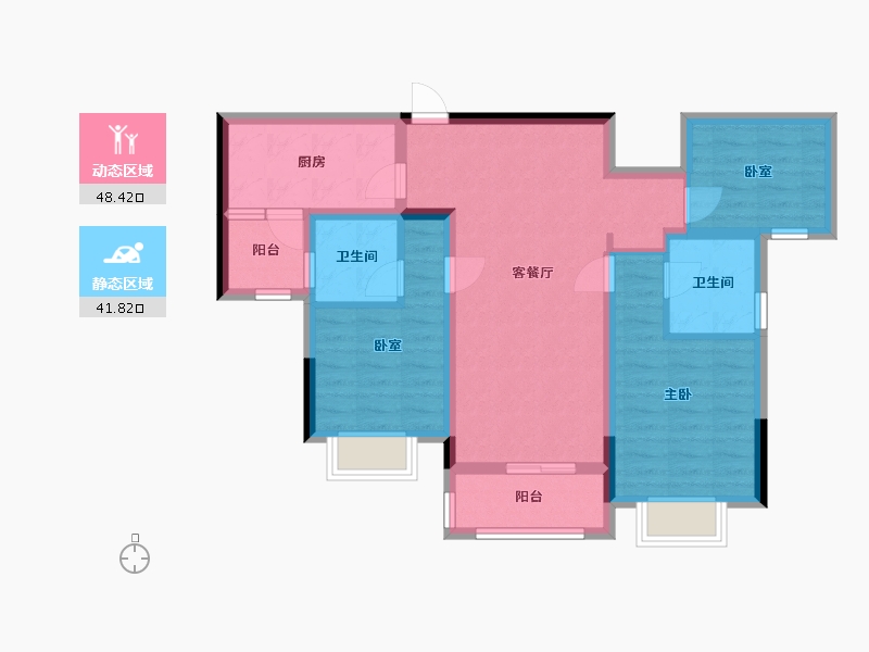 四川省-成都市-保利云上-79.34-户型库-动静分区