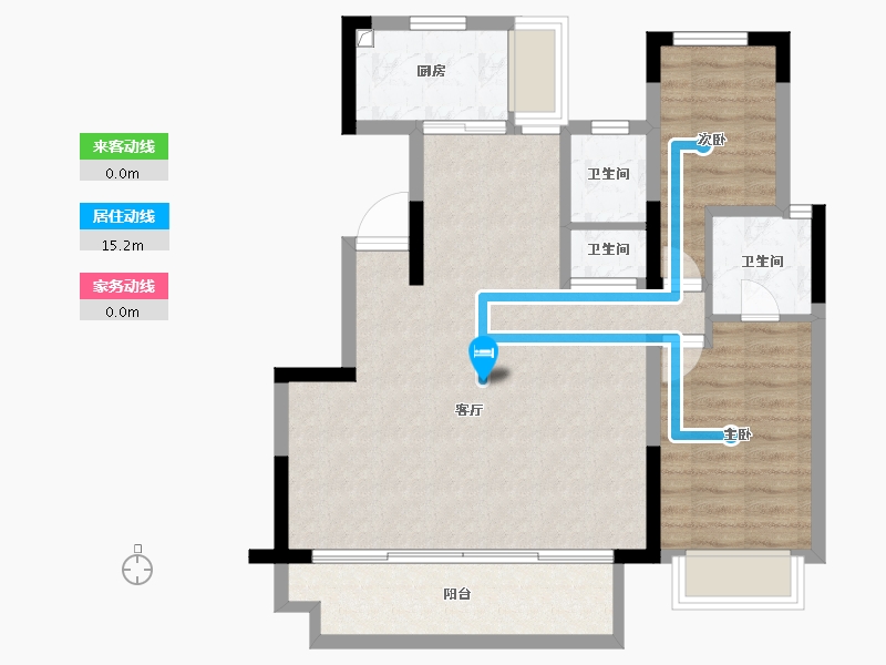 安徽省-巢湖市-新华星耀学府-76.33-户型库-动静线