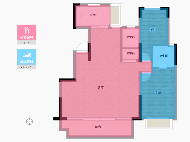 安徽省-巢湖市-新华星耀学府-76.33-户型库-动静分区