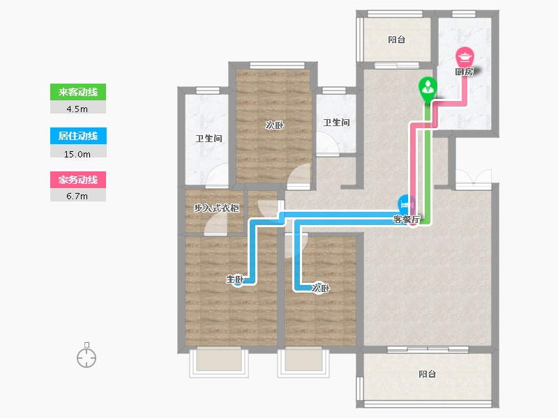 河南省-南阳市-田源新城雪枫路-102.50-户型库-动静线