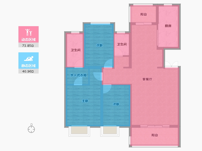 河南省-南阳市-田源新城雪枫路-102.50-户型库-动静分区