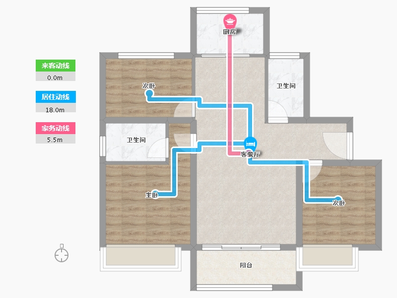 山东省-潍坊市-于河上府-76.86-户型库-动静线