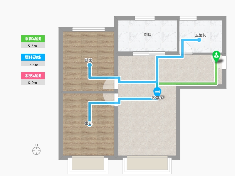 北京-北京市-北京建工·揽星宸-60.00-户型库-动静线