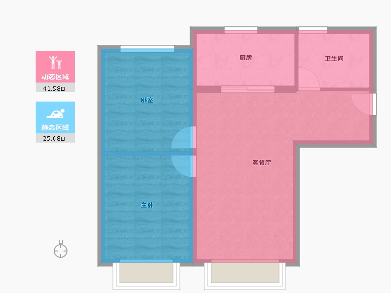 北京-北京市-北京建工·揽星宸-60.00-户型库-动静分区