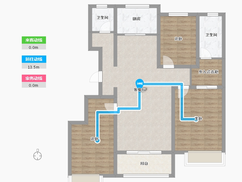 山东省-菏泽市-学府世家-96.41-户型库-动静线